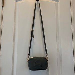 Etienne Aigner Grey Leather Crossbody -NWT